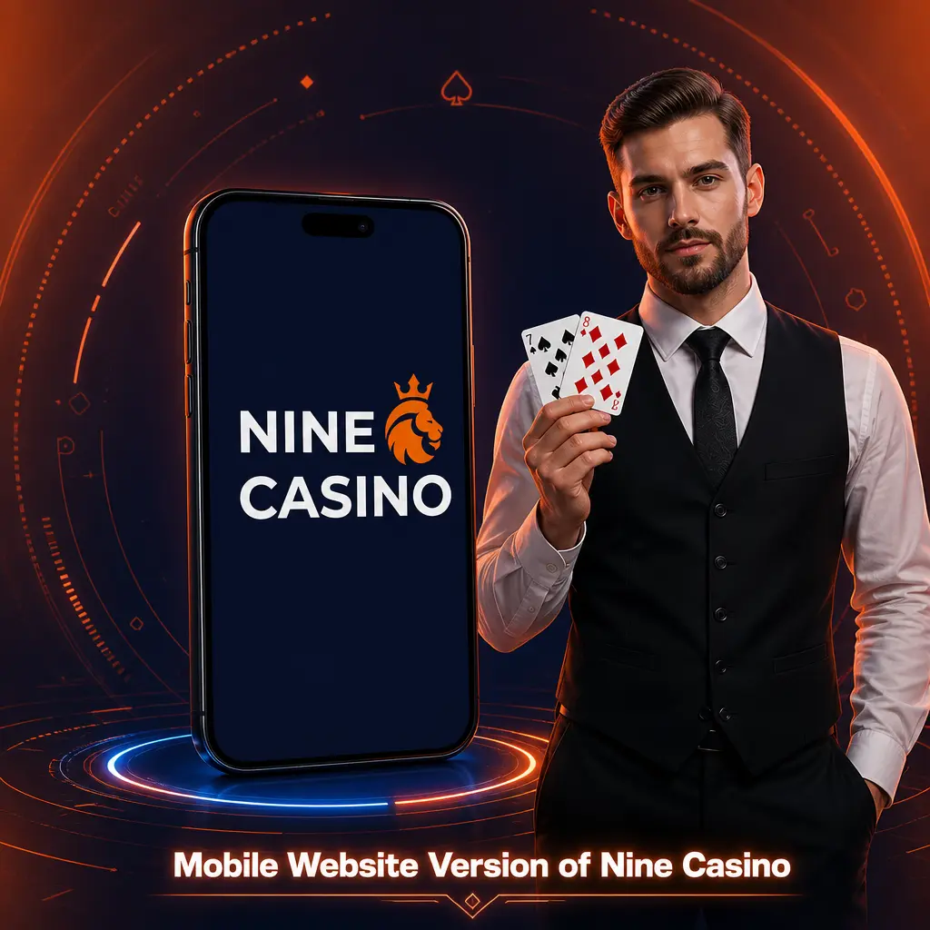 Nine Casino mobile website interface